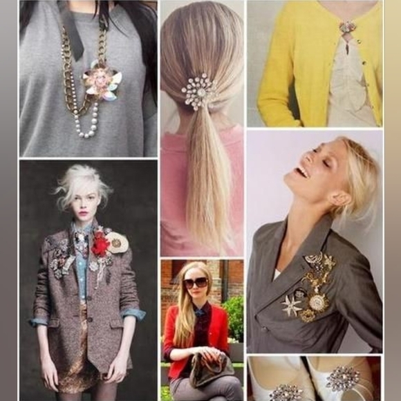 VTG Goldtone Feathery Leaf Brooch - Picture 5 of 6